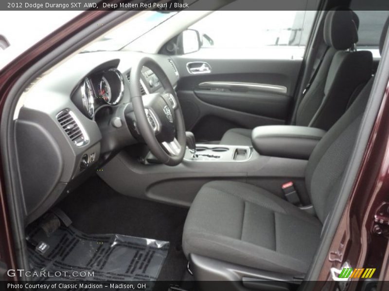 Deep Molten Red Pearl / Black 2012 Dodge Durango SXT AWD