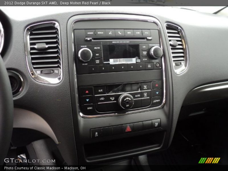 Deep Molten Red Pearl / Black 2012 Dodge Durango SXT AWD