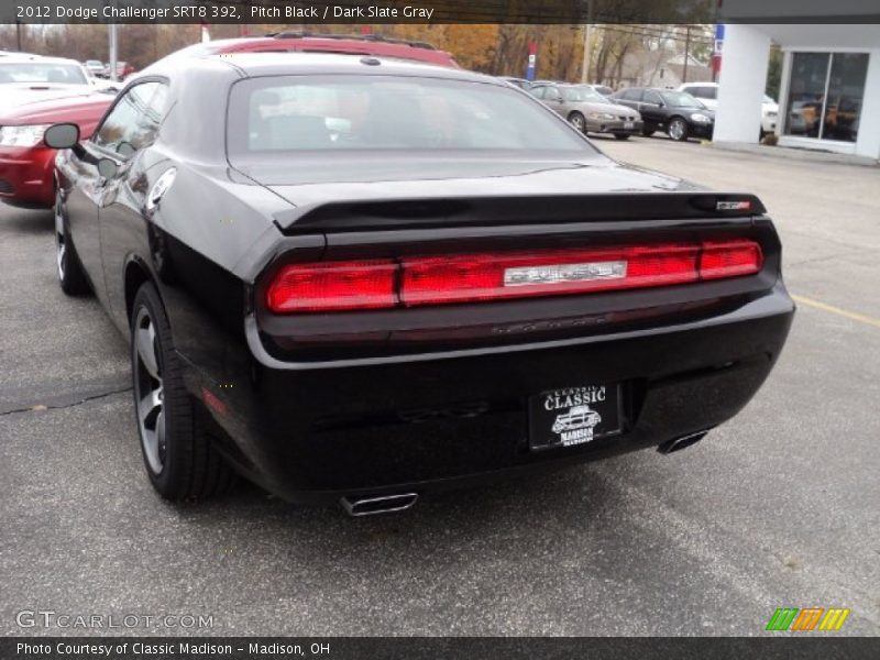 Pitch Black / Dark Slate Gray 2012 Dodge Challenger SRT8 392