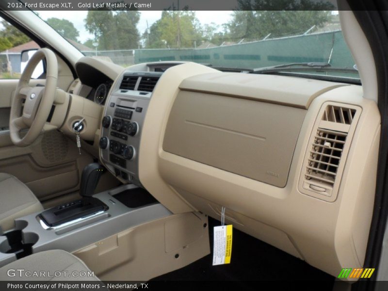 Gold Leaf Metallic / Camel 2012 Ford Escape XLT