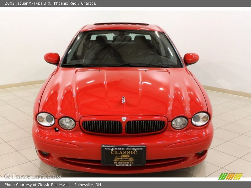 Phoenix Red / Charcoal 2002 Jaguar X-Type 3.0