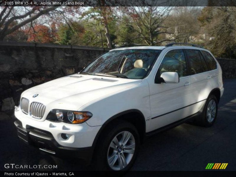 Alpine White / Sand Beige 2005 BMW X5 4.4i