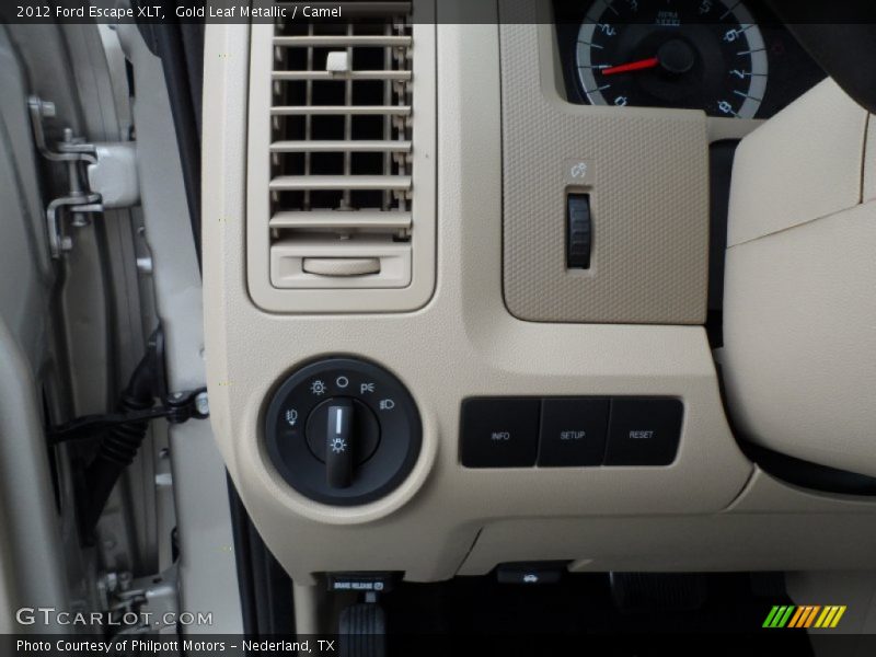 Gold Leaf Metallic / Camel 2012 Ford Escape XLT
