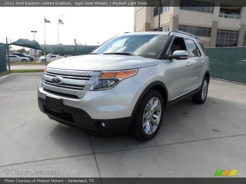 Ingot Silver Metallic / Medium Light Stone 2012 Ford Explorer Limited EcoBoost