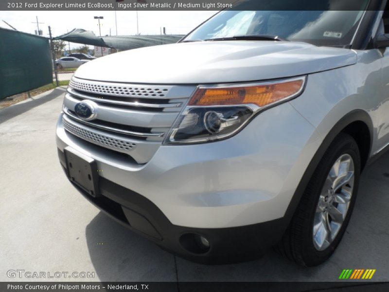 Ingot Silver Metallic / Medium Light Stone 2012 Ford Explorer Limited EcoBoost