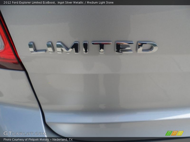 Ingot Silver Metallic / Medium Light Stone 2012 Ford Explorer Limited EcoBoost