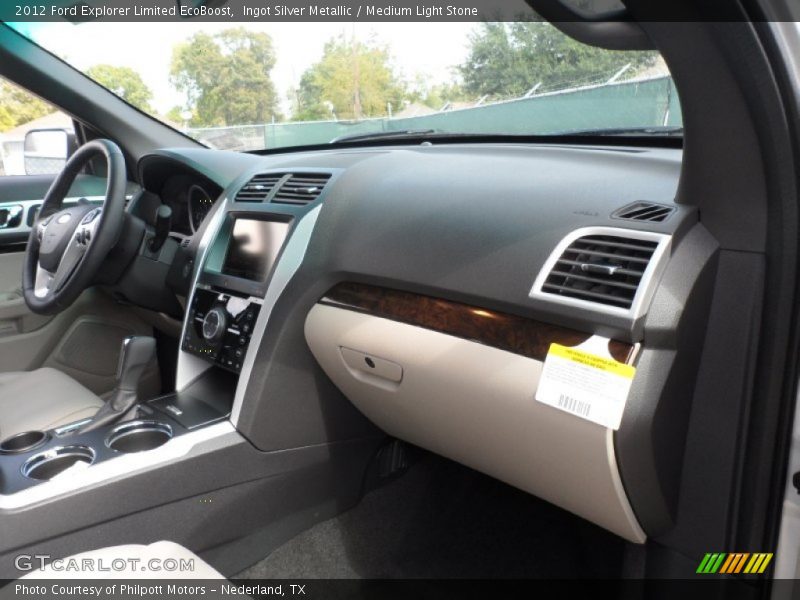 Ingot Silver Metallic / Medium Light Stone 2012 Ford Explorer Limited EcoBoost