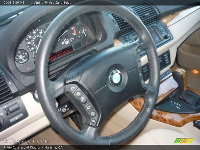 Alpine White / Sand Beige 2005 BMW X5 4.4i