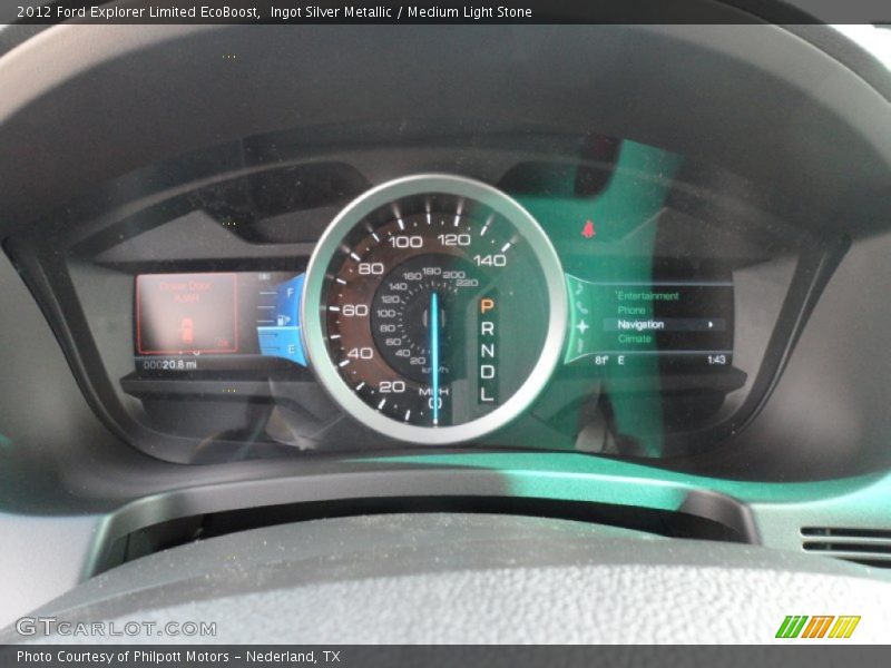 Ingot Silver Metallic / Medium Light Stone 2012 Ford Explorer Limited EcoBoost