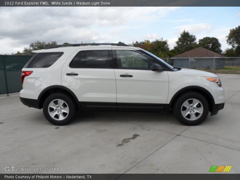  2012 Explorer FWD White Suede