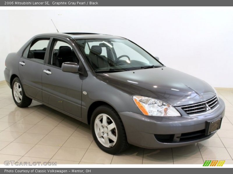 Graphite Gray Pearl / Black 2006 Mitsubishi Lancer SE