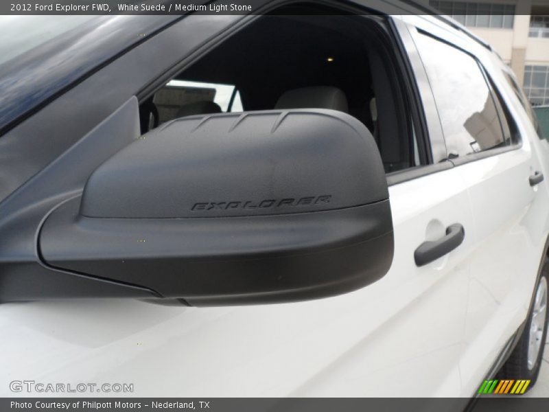White Suede / Medium Light Stone 2012 Ford Explorer FWD