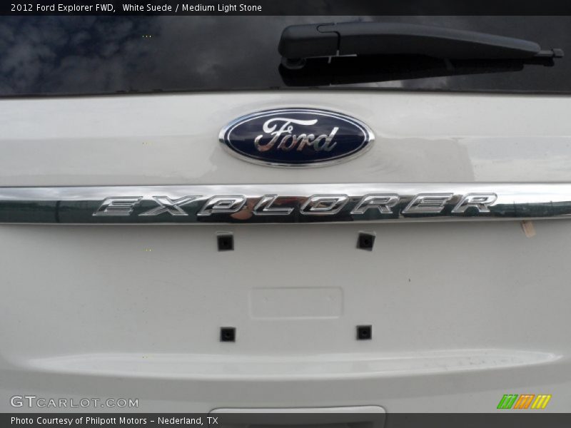 White Suede / Medium Light Stone 2012 Ford Explorer FWD
