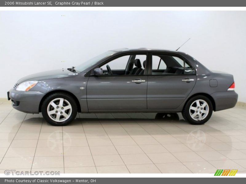 Graphite Gray Pearl / Black 2006 Mitsubishi Lancer SE