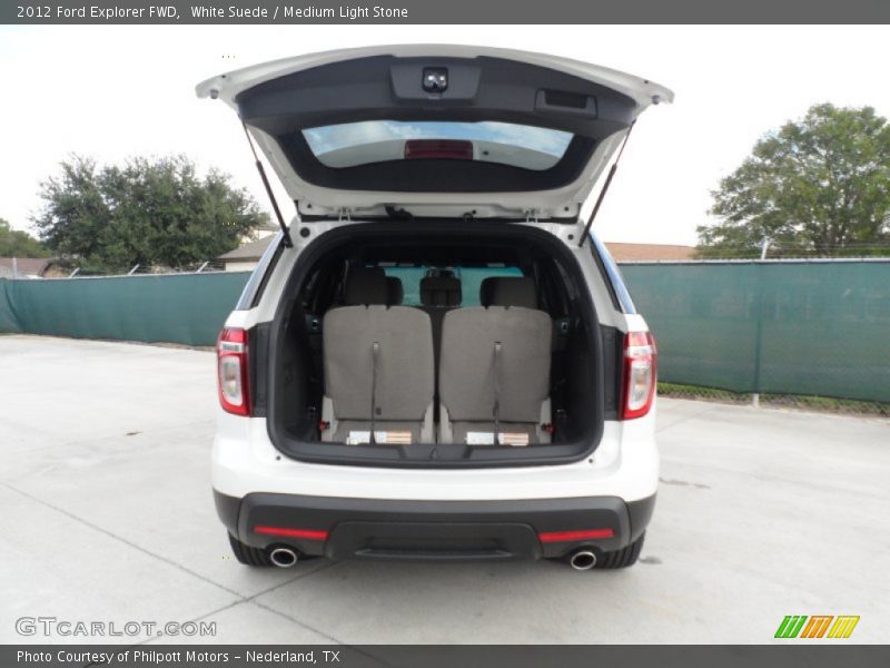 White Suede / Medium Light Stone 2012 Ford Explorer FWD