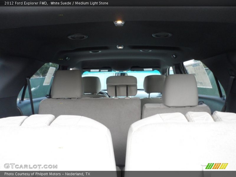 White Suede / Medium Light Stone 2012 Ford Explorer FWD