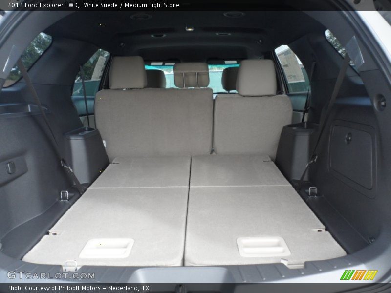 White Suede / Medium Light Stone 2012 Ford Explorer FWD