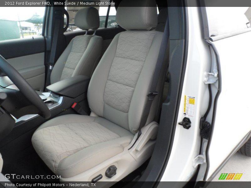 Base drivers seat in Medium Light Stone - 2012 Ford Explorer FWD