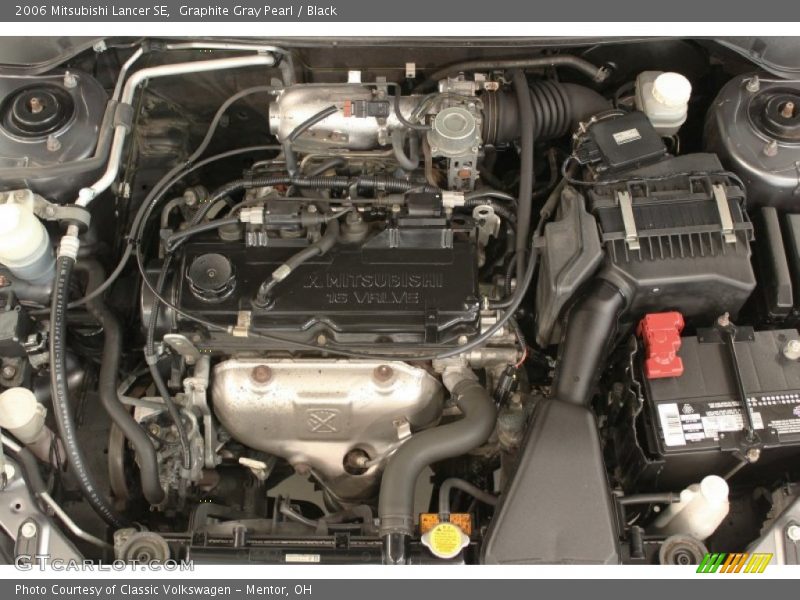 Graphite Gray Pearl / Black 2006 Mitsubishi Lancer SE