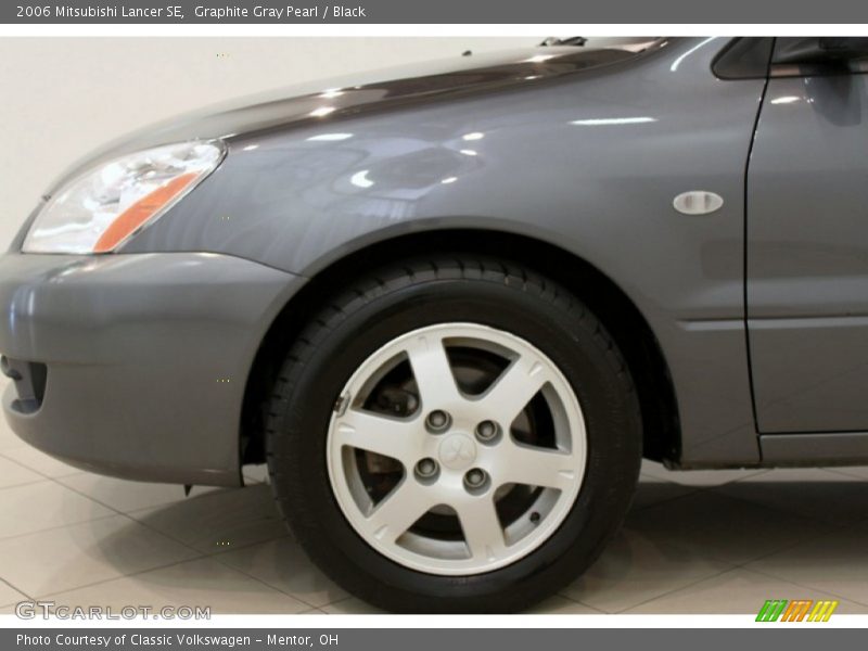 Graphite Gray Pearl / Black 2006 Mitsubishi Lancer SE