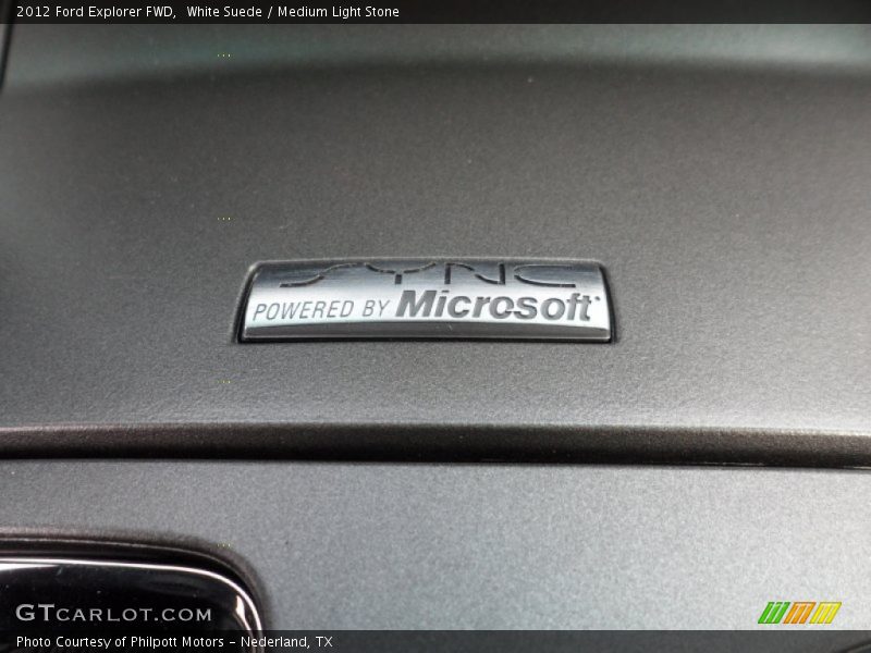 White Suede / Medium Light Stone 2012 Ford Explorer FWD