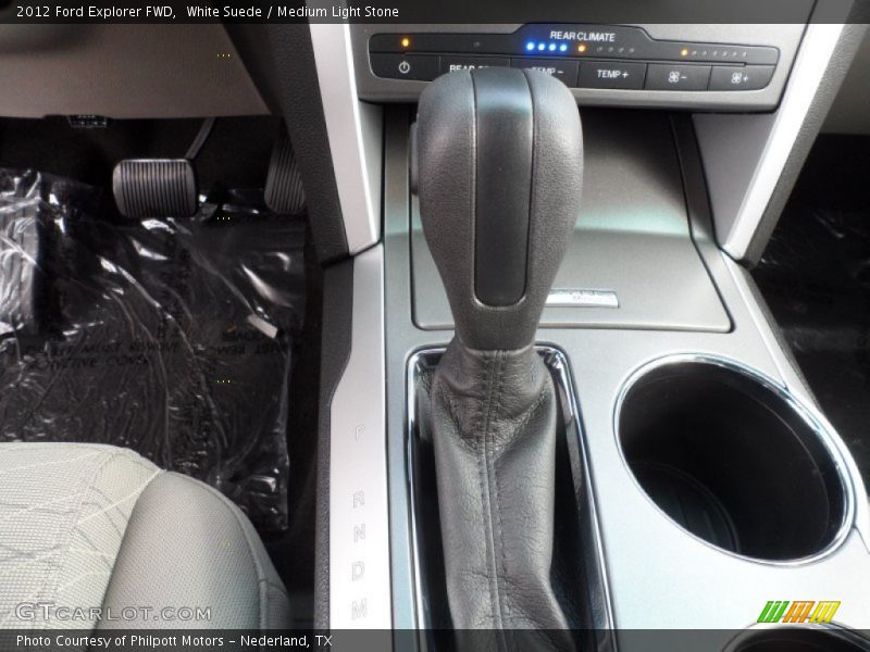White Suede / Medium Light Stone 2012 Ford Explorer FWD