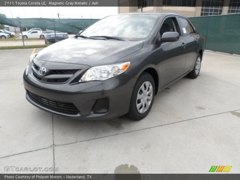 Magnetic Gray Metallic / Ash 2011 Toyota Corolla LE