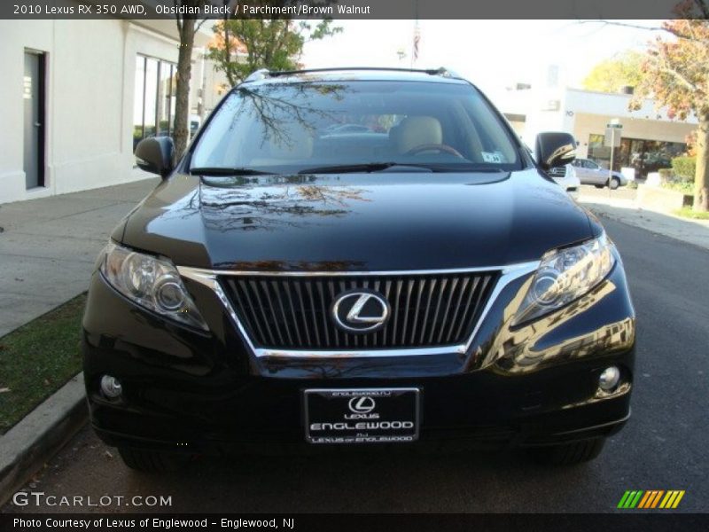 Obsidian Black / Parchment/Brown Walnut 2010 Lexus RX 350 AWD