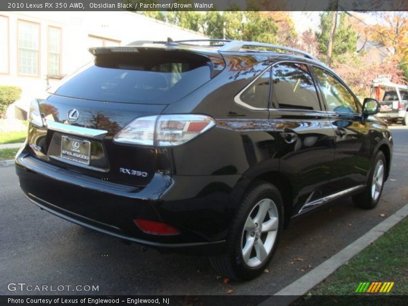 Obsidian Black / Parchment/Brown Walnut 2010 Lexus RX 350 AWD