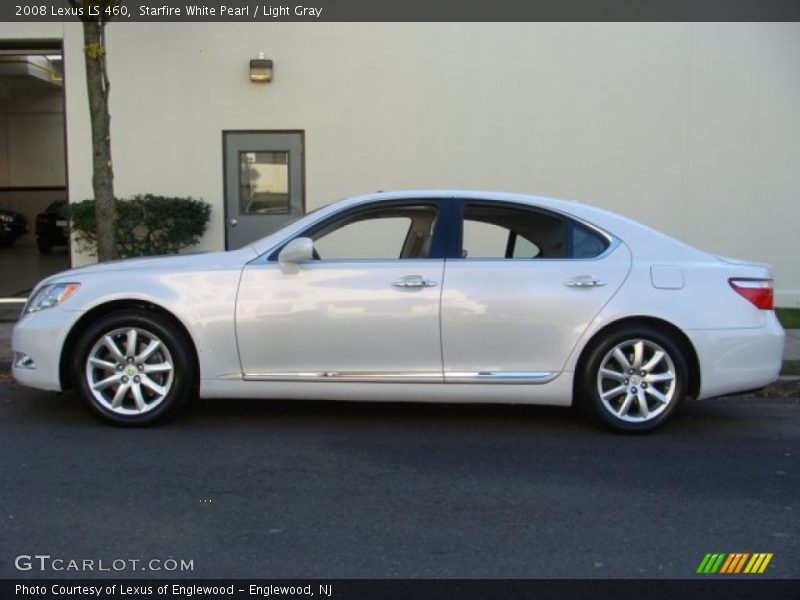 Starfire White Pearl / Light Gray 2008 Lexus LS 460