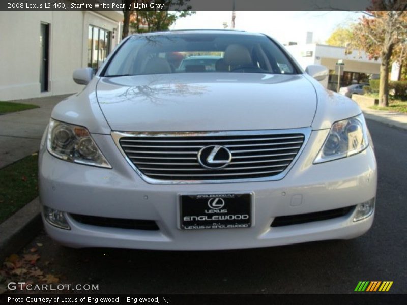 Starfire White Pearl / Light Gray 2008 Lexus LS 460