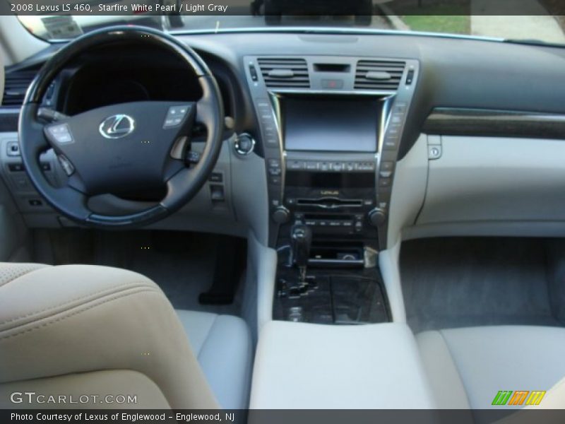 Starfire White Pearl / Light Gray 2008 Lexus LS 460