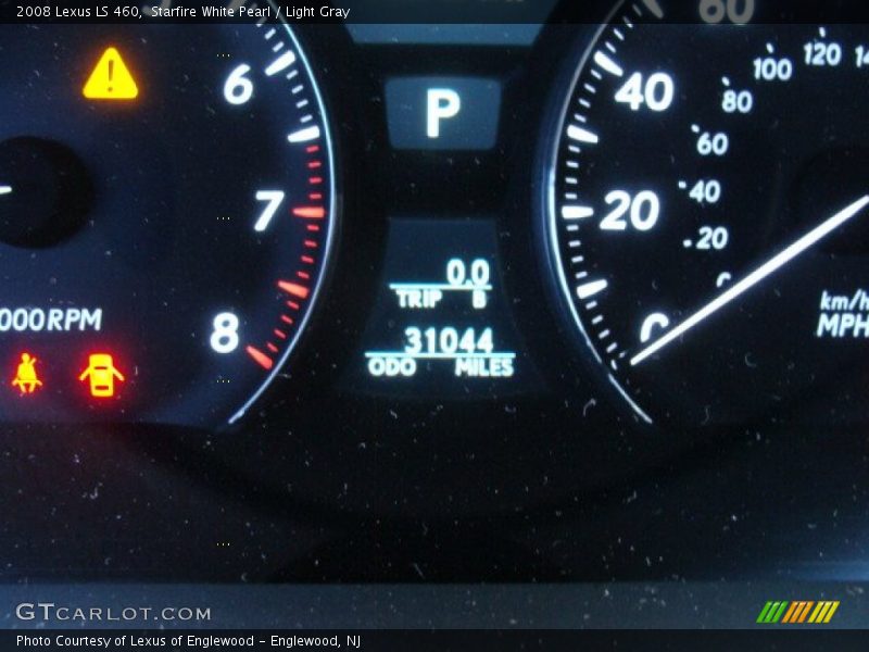 Starfire White Pearl / Light Gray 2008 Lexus LS 460