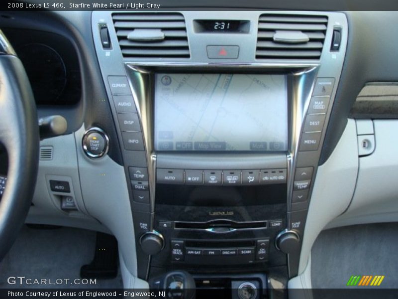 Starfire White Pearl / Light Gray 2008 Lexus LS 460