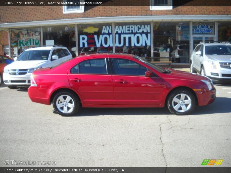 Redfire Metallic / Charcoal Black 2009 Ford Fusion SE V6