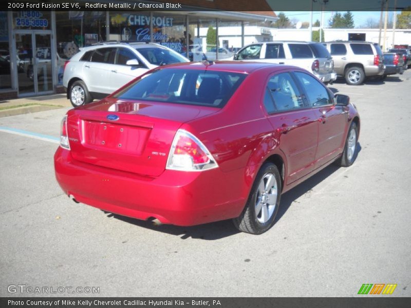 Redfire Metallic / Charcoal Black 2009 Ford Fusion SE V6