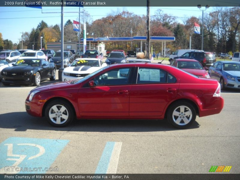 Redfire Metallic / Charcoal Black 2009 Ford Fusion SE V6