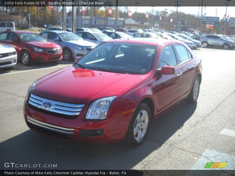 Redfire Metallic / Charcoal Black 2009 Ford Fusion SE V6