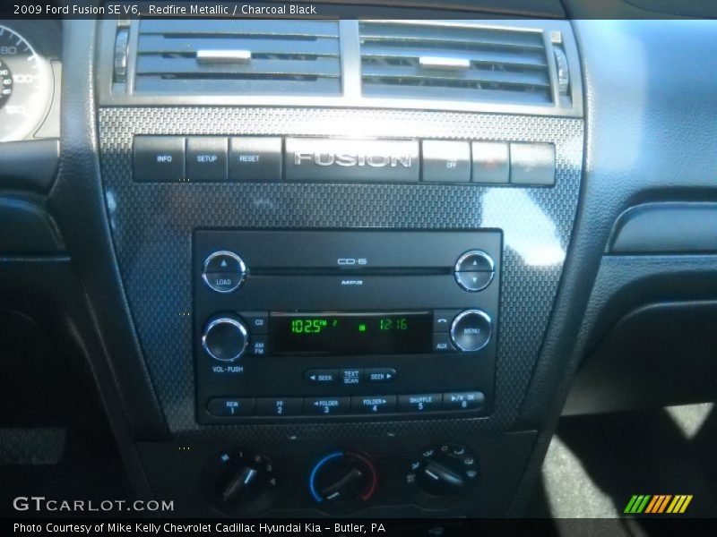 Redfire Metallic / Charcoal Black 2009 Ford Fusion SE V6