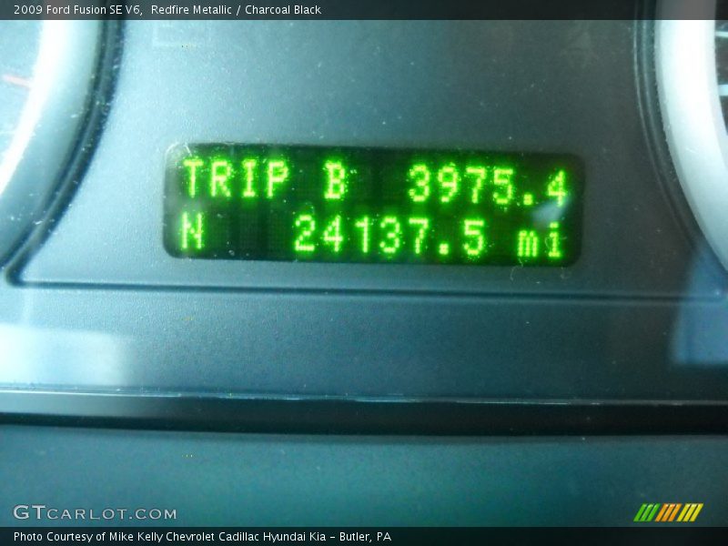 Redfire Metallic / Charcoal Black 2009 Ford Fusion SE V6