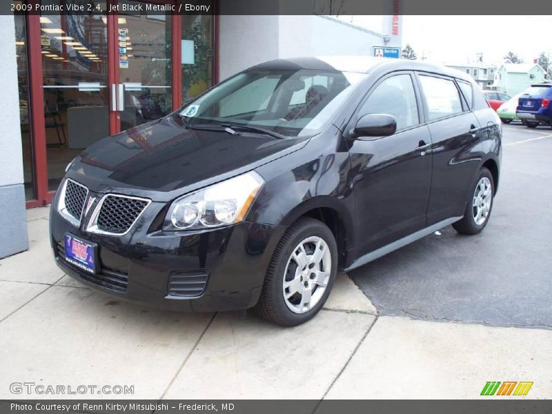 Jet Black Metallic / Ebony 2009 Pontiac Vibe 2.4