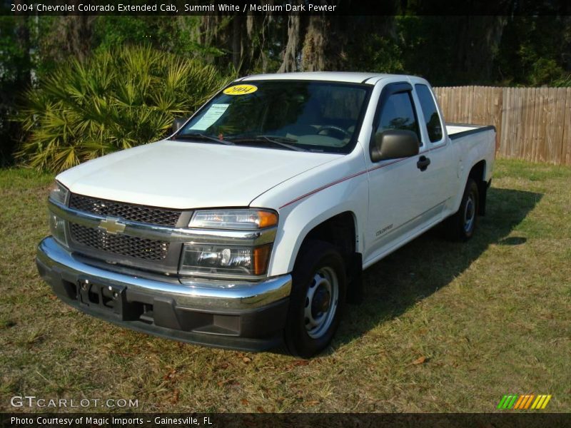 Summit White / Medium Dark Pewter 2004 Chevrolet Colorado Extended Cab