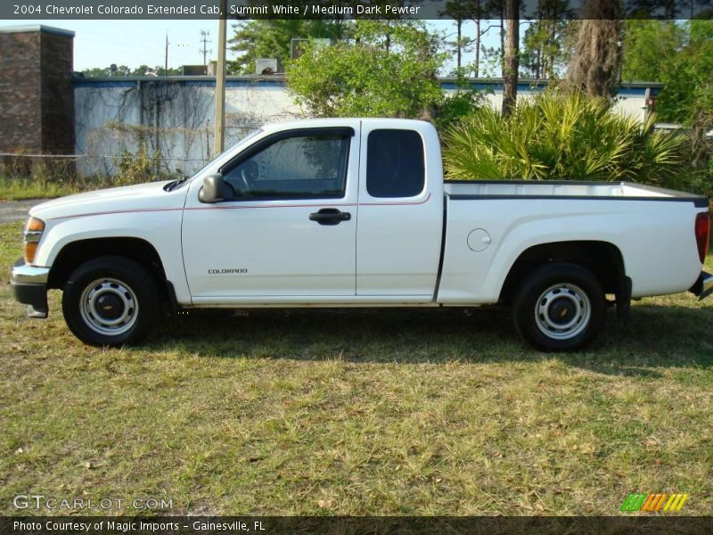 Summit White / Medium Dark Pewter 2004 Chevrolet Colorado Extended Cab