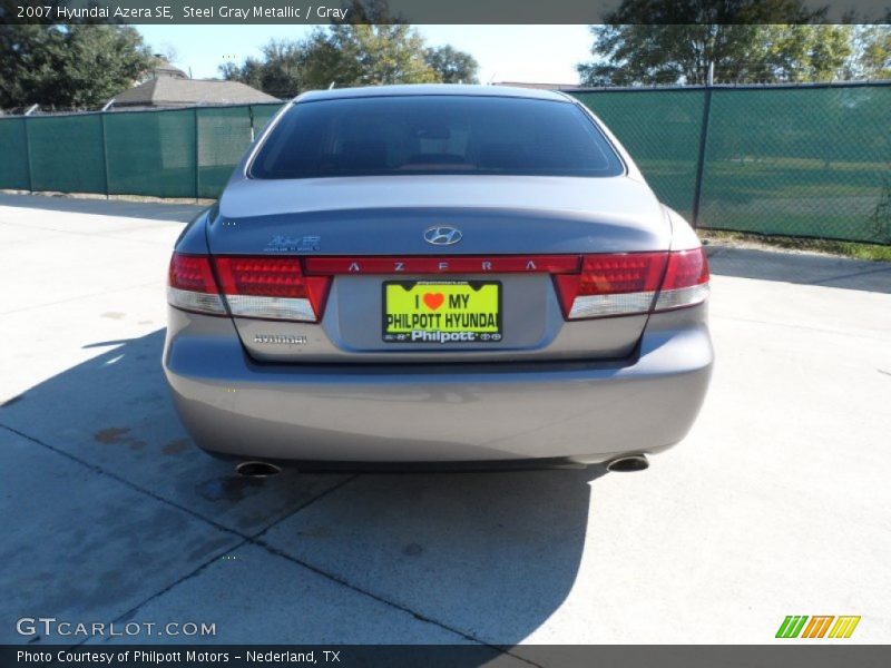 Steel Gray Metallic / Gray 2007 Hyundai Azera SE