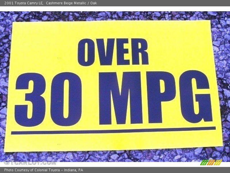 Cashmere Beige Metallic / Oak 2001 Toyota Camry LE