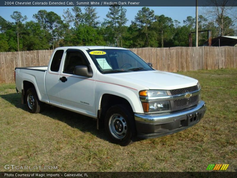 Summit White / Medium Dark Pewter 2004 Chevrolet Colorado Extended Cab