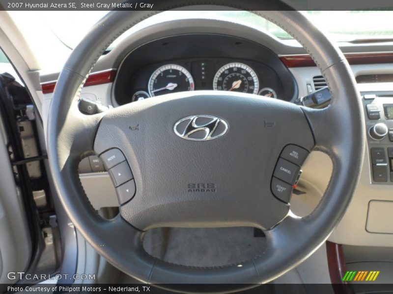 Steel Gray Metallic / Gray 2007 Hyundai Azera SE