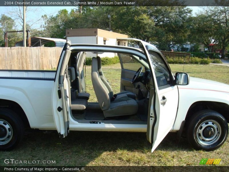 Summit White / Medium Dark Pewter 2004 Chevrolet Colorado Extended Cab