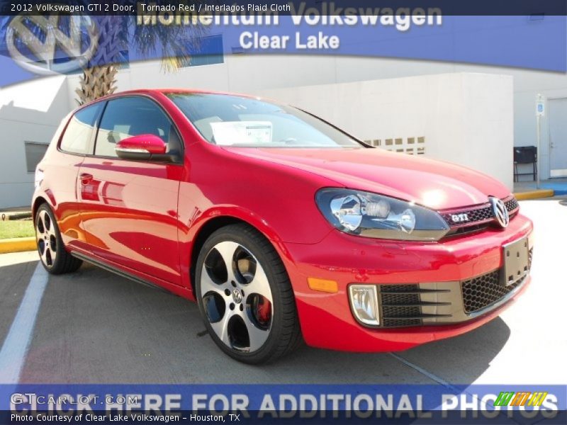 Tornado Red / Interlagos Plaid Cloth 2012 Volkswagen GTI 2 Door