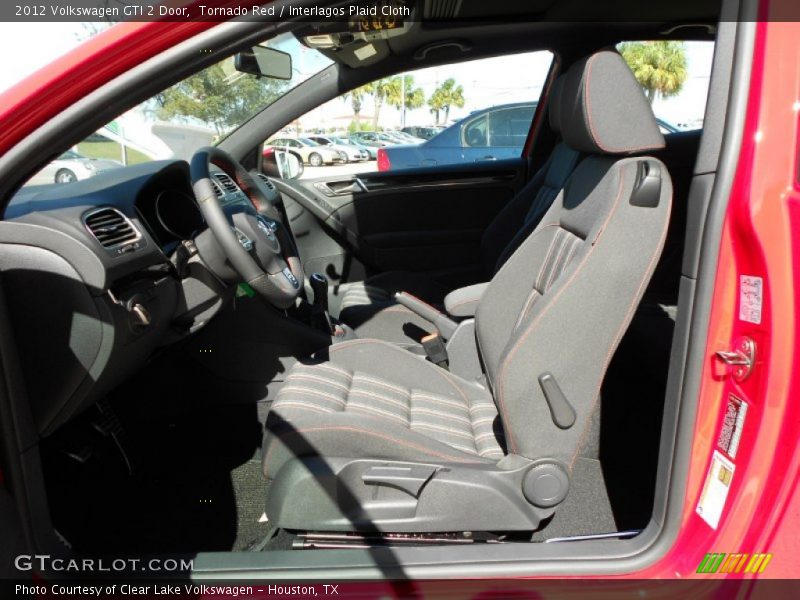 Tornado Red / Interlagos Plaid Cloth 2012 Volkswagen GTI 2 Door